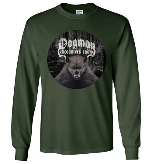 Men's Dogman Encounters Canis Hominis Collection (round) Long Sleeve T-Shirt