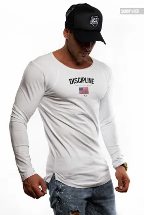 Mens Long Sleeve T-shirt "Discipline" MD933