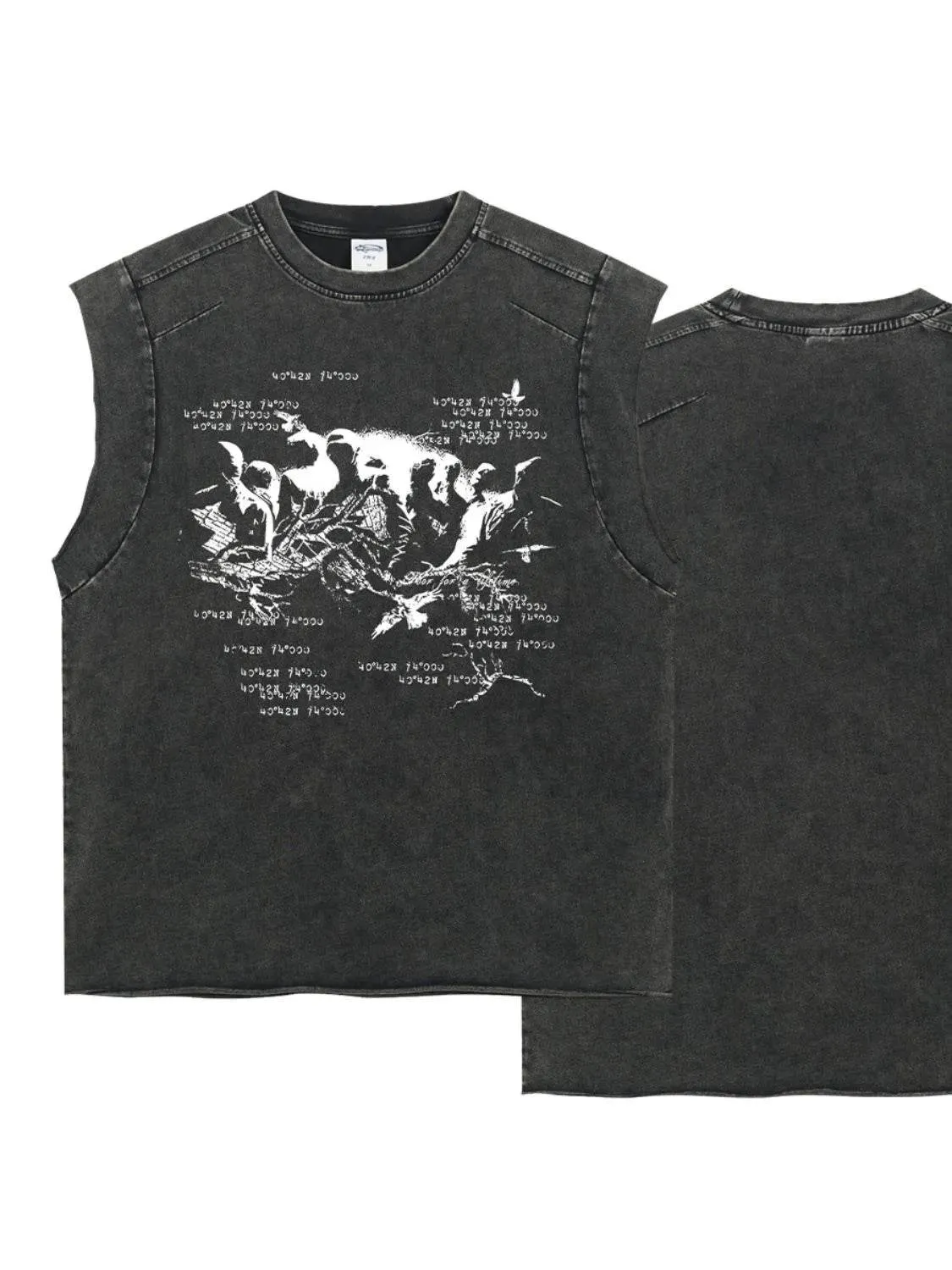 Men's Round Neck Graphic Tank