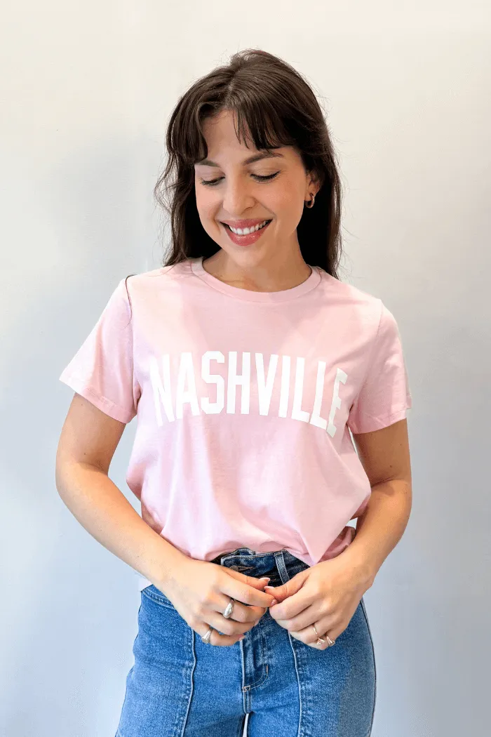 Nashville Basic Tee in Pink