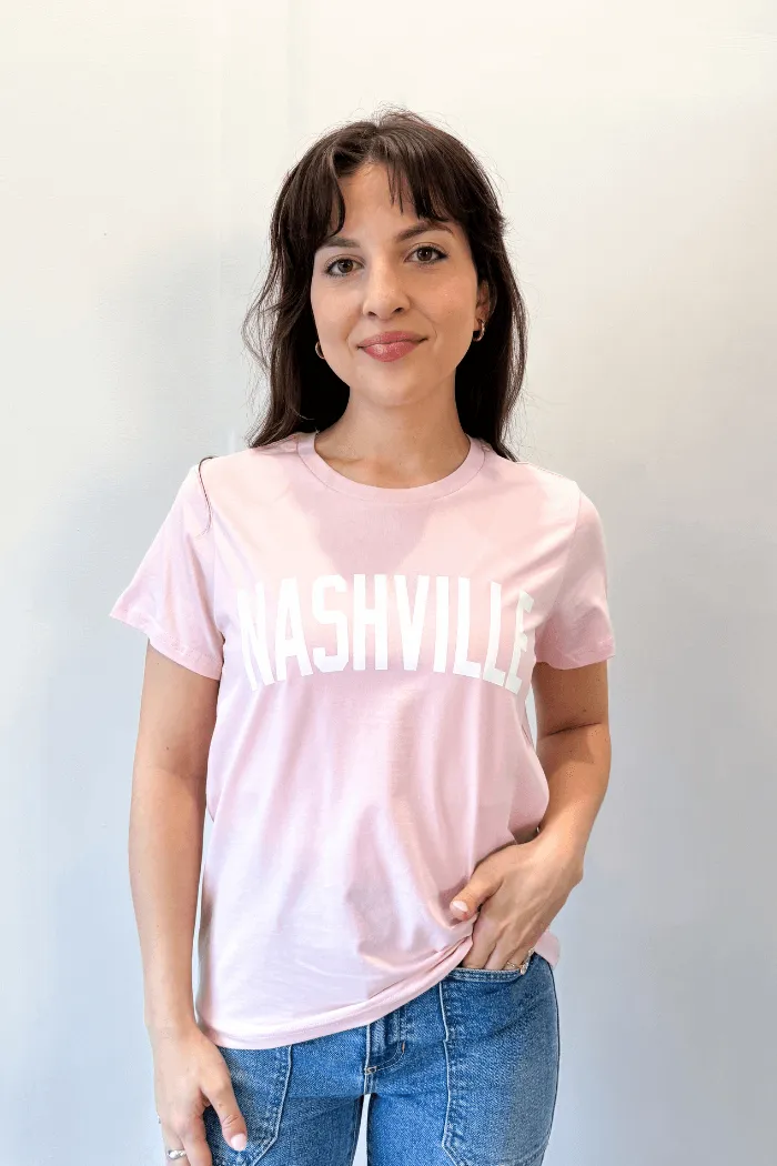 Nashville Basic Tee in Pink