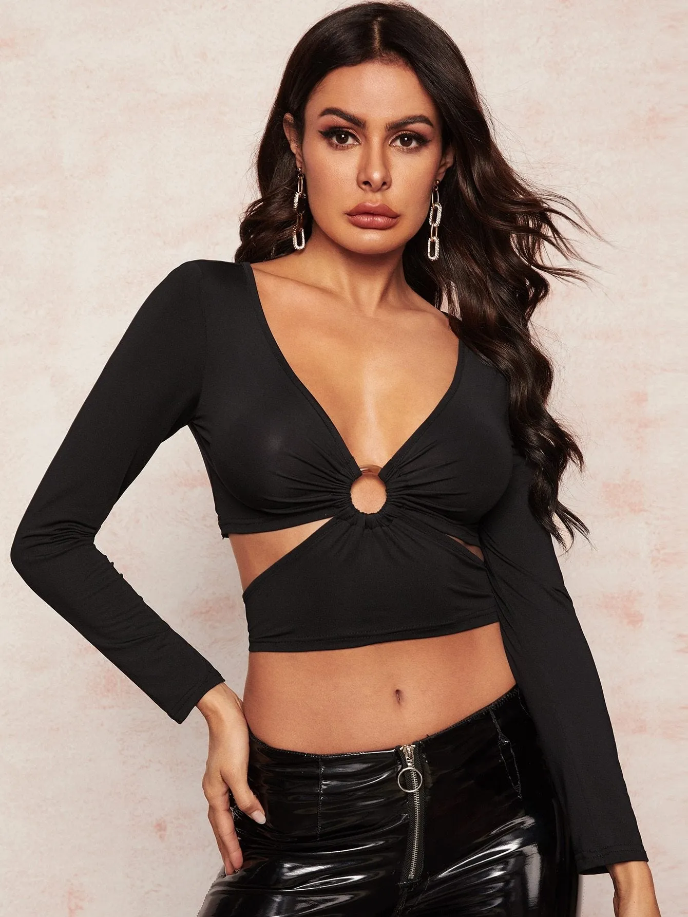 O-ring Front Knot Back Tee