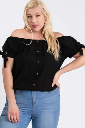 Off-Shoulder Short Sleeve Top
