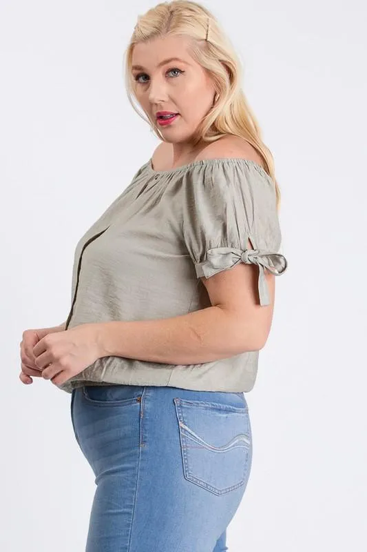 Off-Shoulder Short Sleeve Top