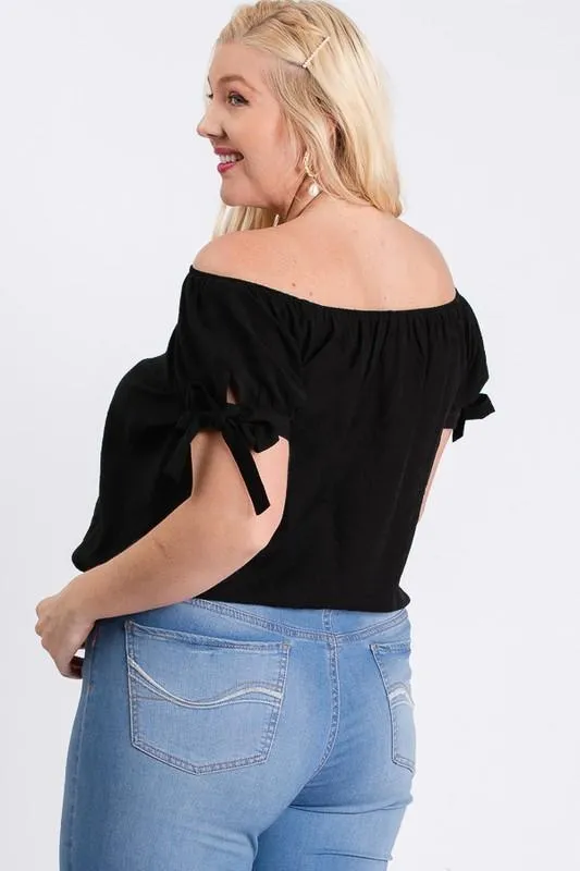 Off-Shoulder Short Sleeve Top