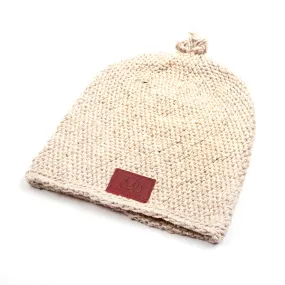 Original Mocros Lange Muts - Plain Gebroken Wit