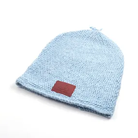 Original Mocros Lange Muts - Plain Lichtblauw