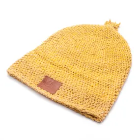 Original Mocros Lange Muts - Plain Oker Geel