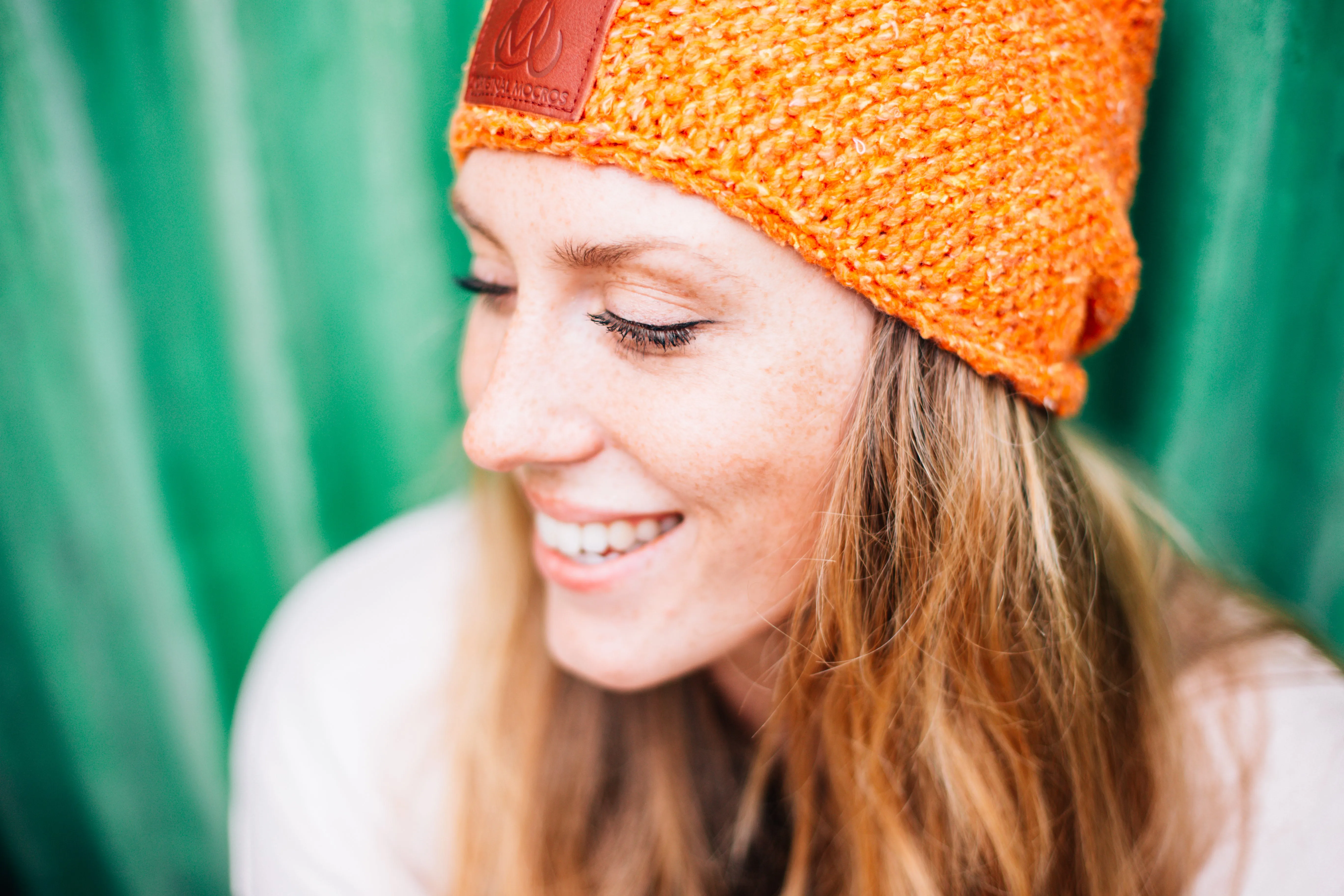Original Mocros Lange Muts - Plain Oranje
