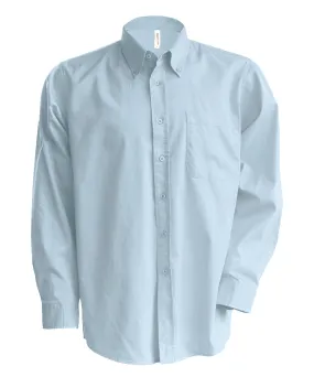 Oxford Blue - Men's long-sleeved Oxford shirt