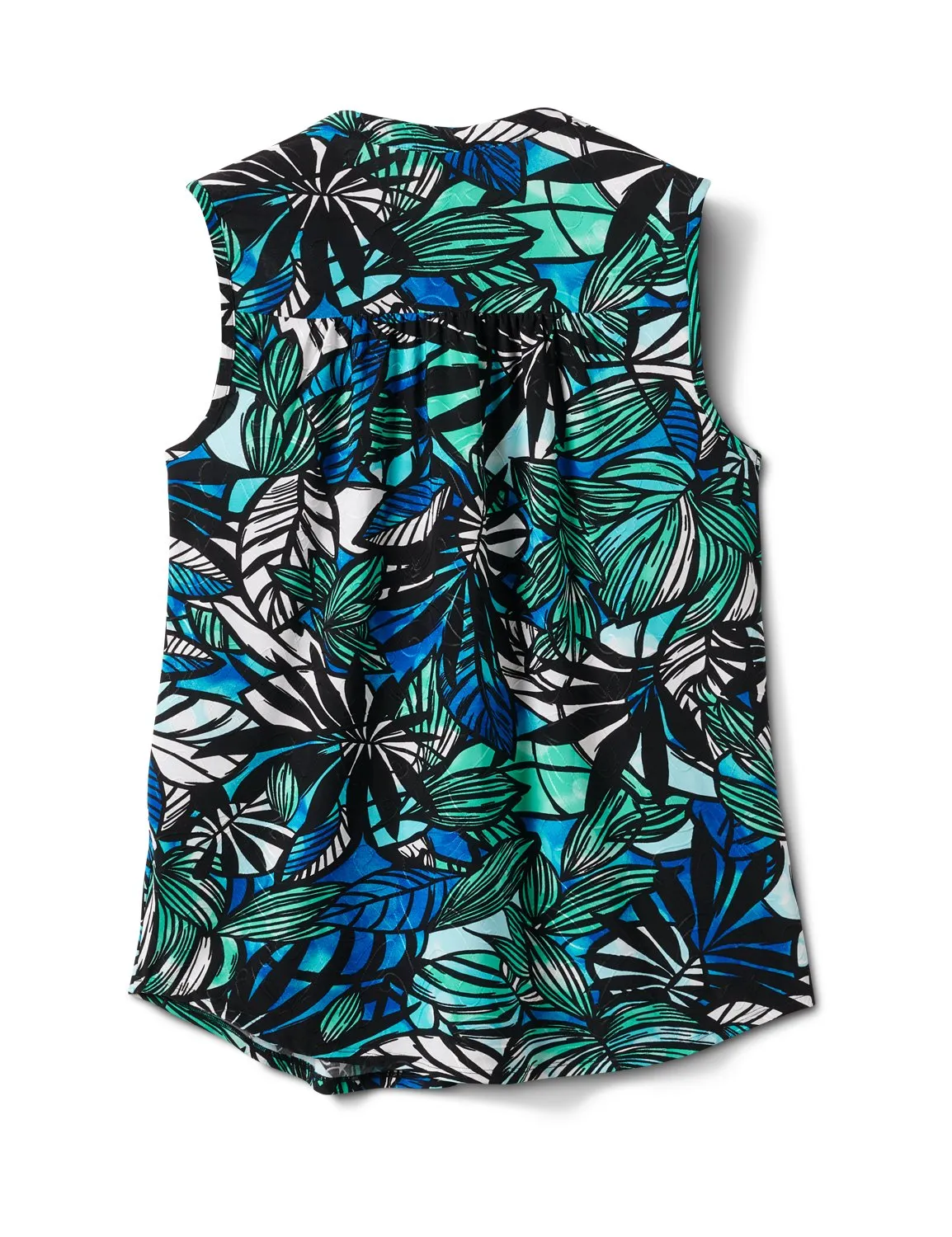Palm Jaquard Pintuck Popover