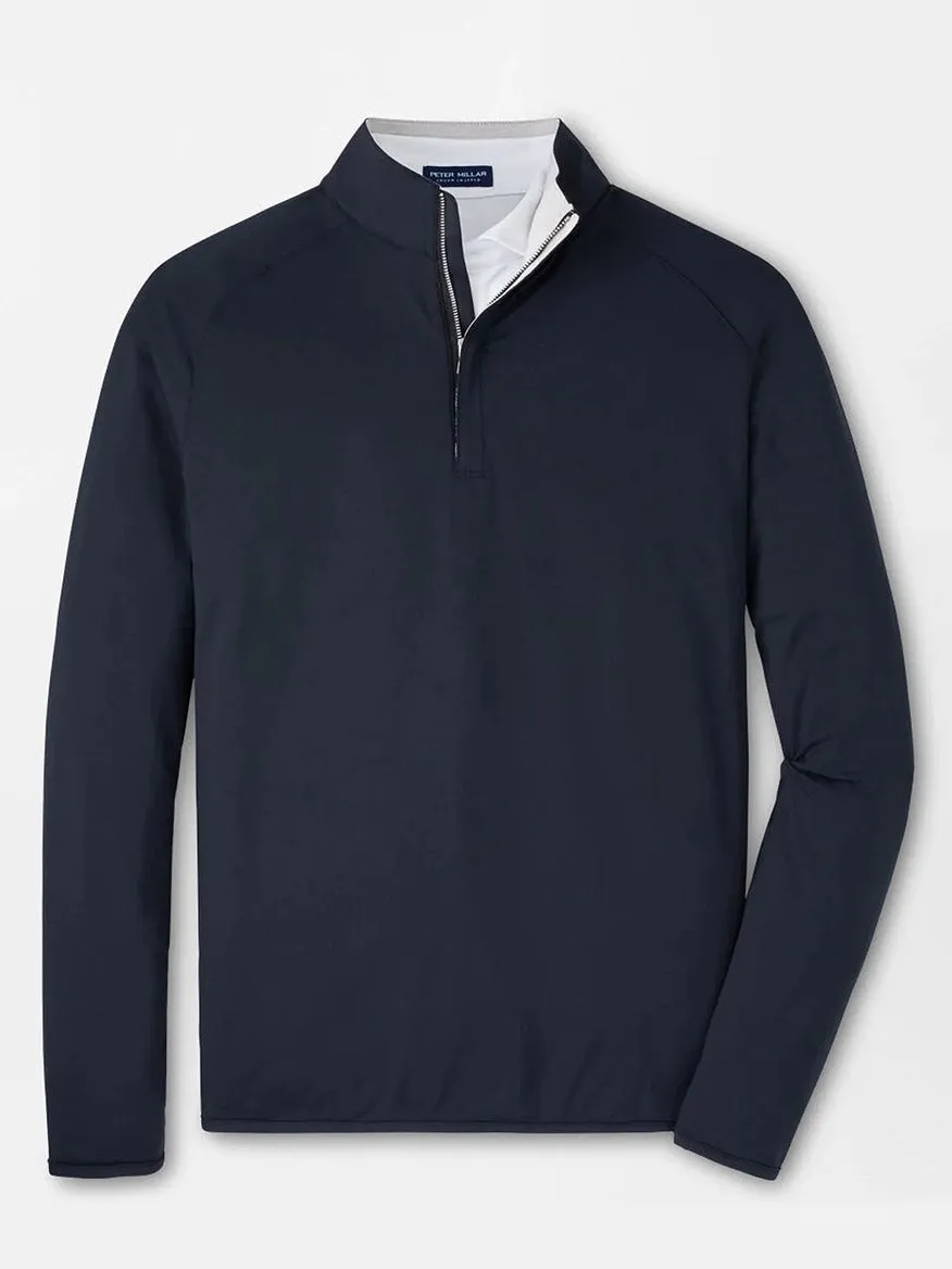 Peter Millar Stealth Performance Quarter-Zip in Black