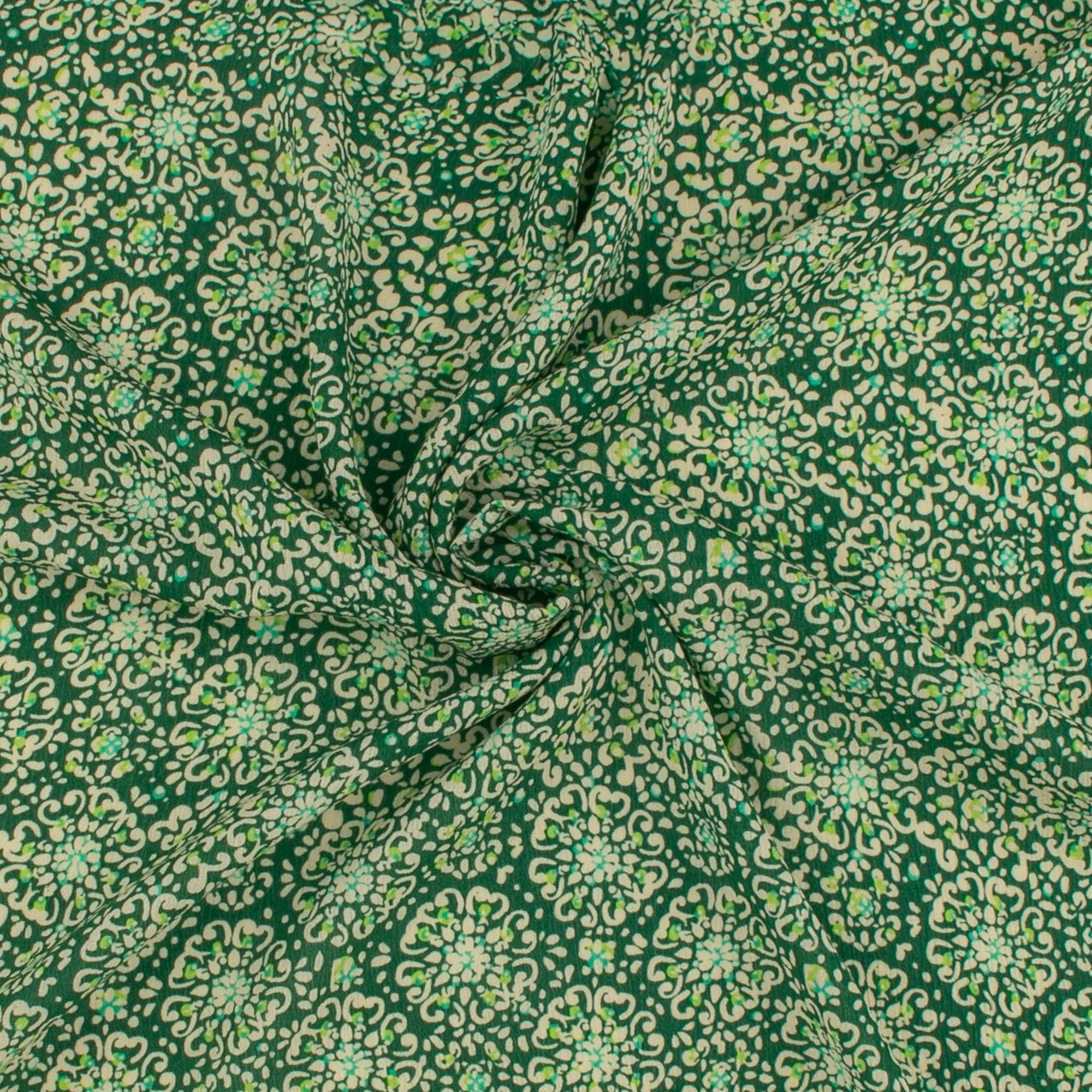 Printed Crinkled Yoryu - DELILAH - 001 - Green