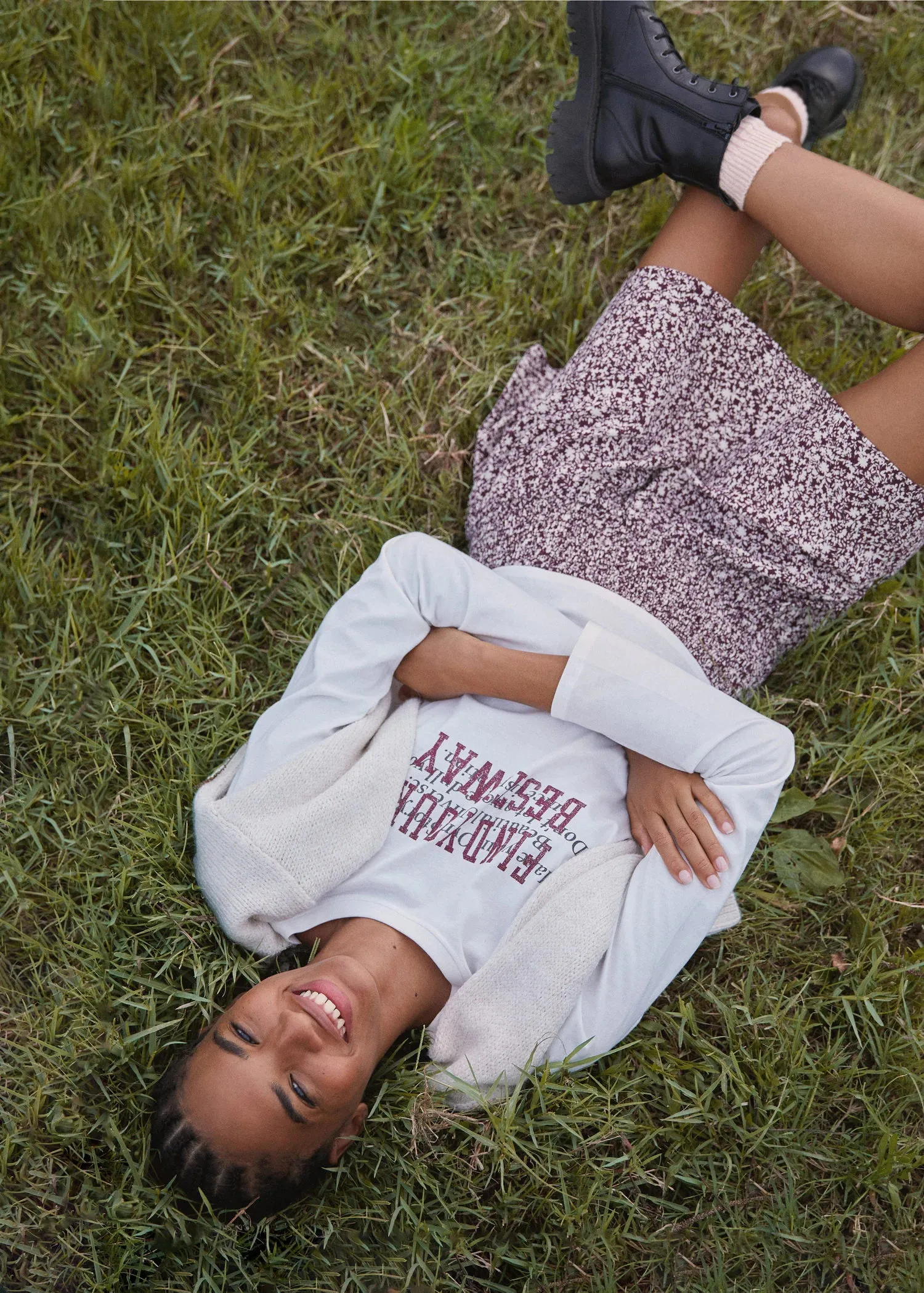 Printed long sleeve t-shirt