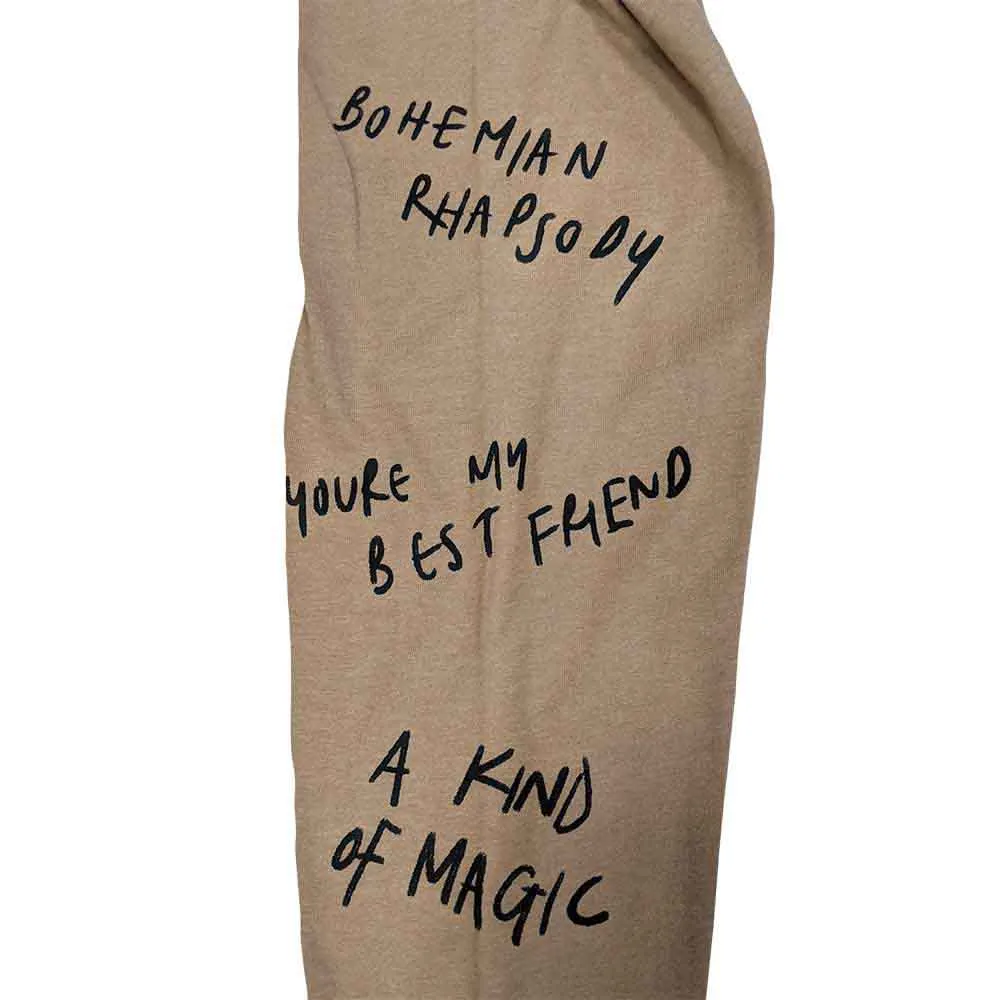 Queen "Handwritten" Sand Long Sleeve T shirt