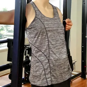 Reebok Gray Marbled Athletic Tank