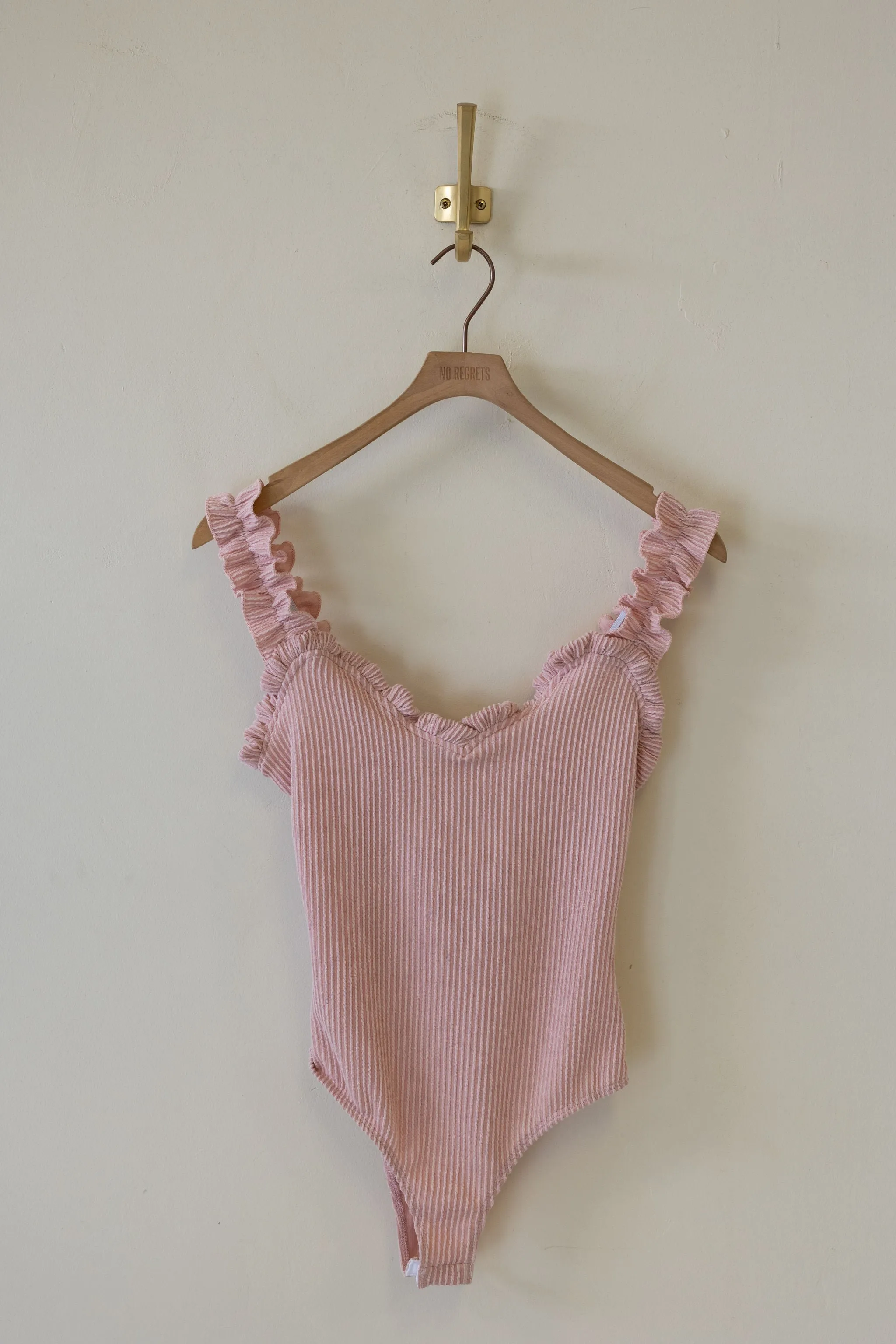 Ruffled Sleeveless Bodysuit