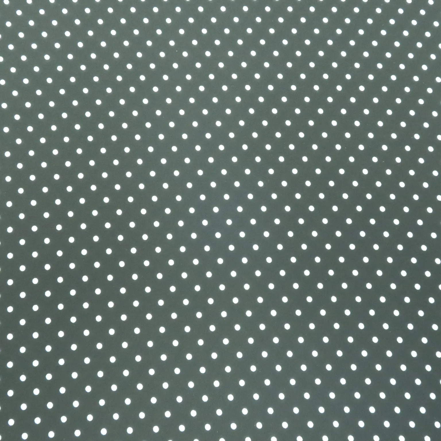 Small White Polka Dots on Black Background Printed Crepe Fabric