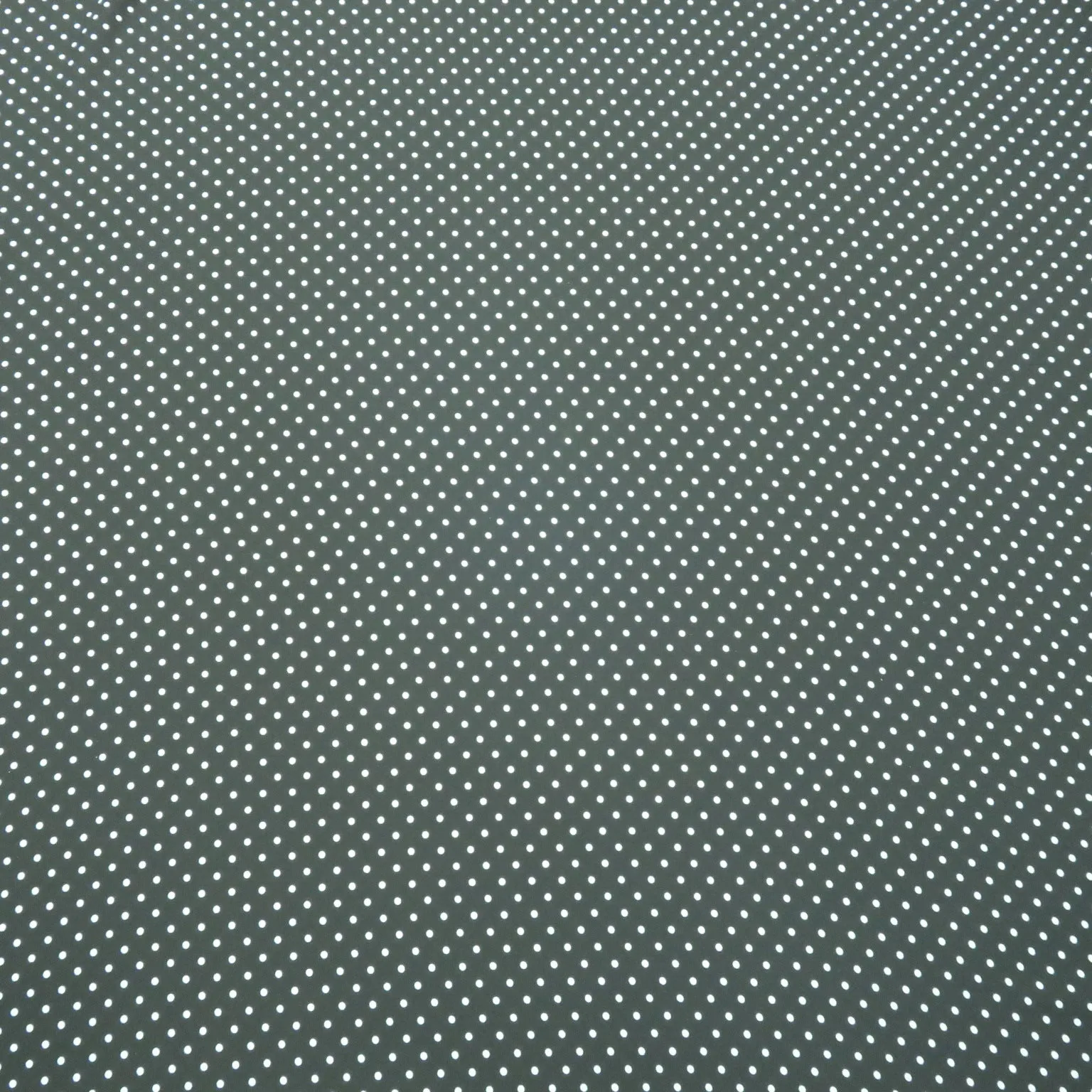 Small White Polka Dots on Black Background Printed Crepe Fabric