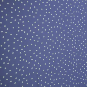 Small White Polka Dots on Lavender Background Printed Crepe Fabric