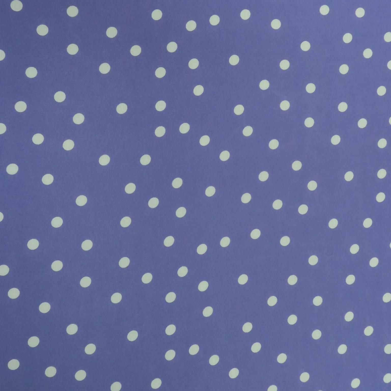 Small White Polka Dots on Lavender Background Printed Crepe Fabric