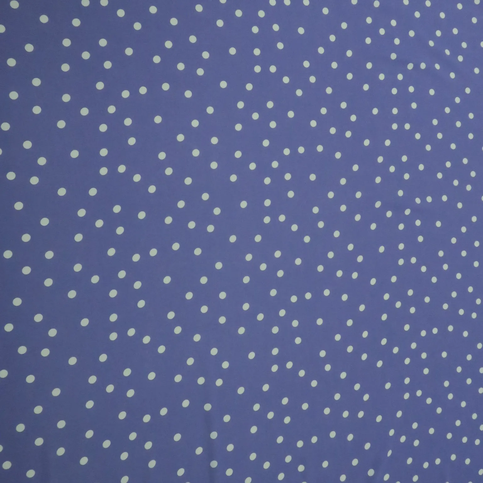 Small White Polka Dots on Lavender Background Printed Crepe Fabric