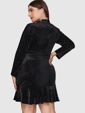 Solid Mesh Split Bodycon Blouses测试数据