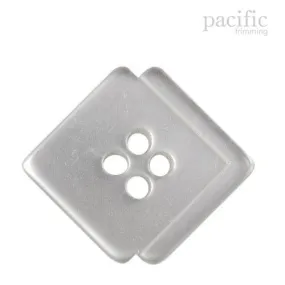 Square Shape 4 Hole Polyester Decorative Button