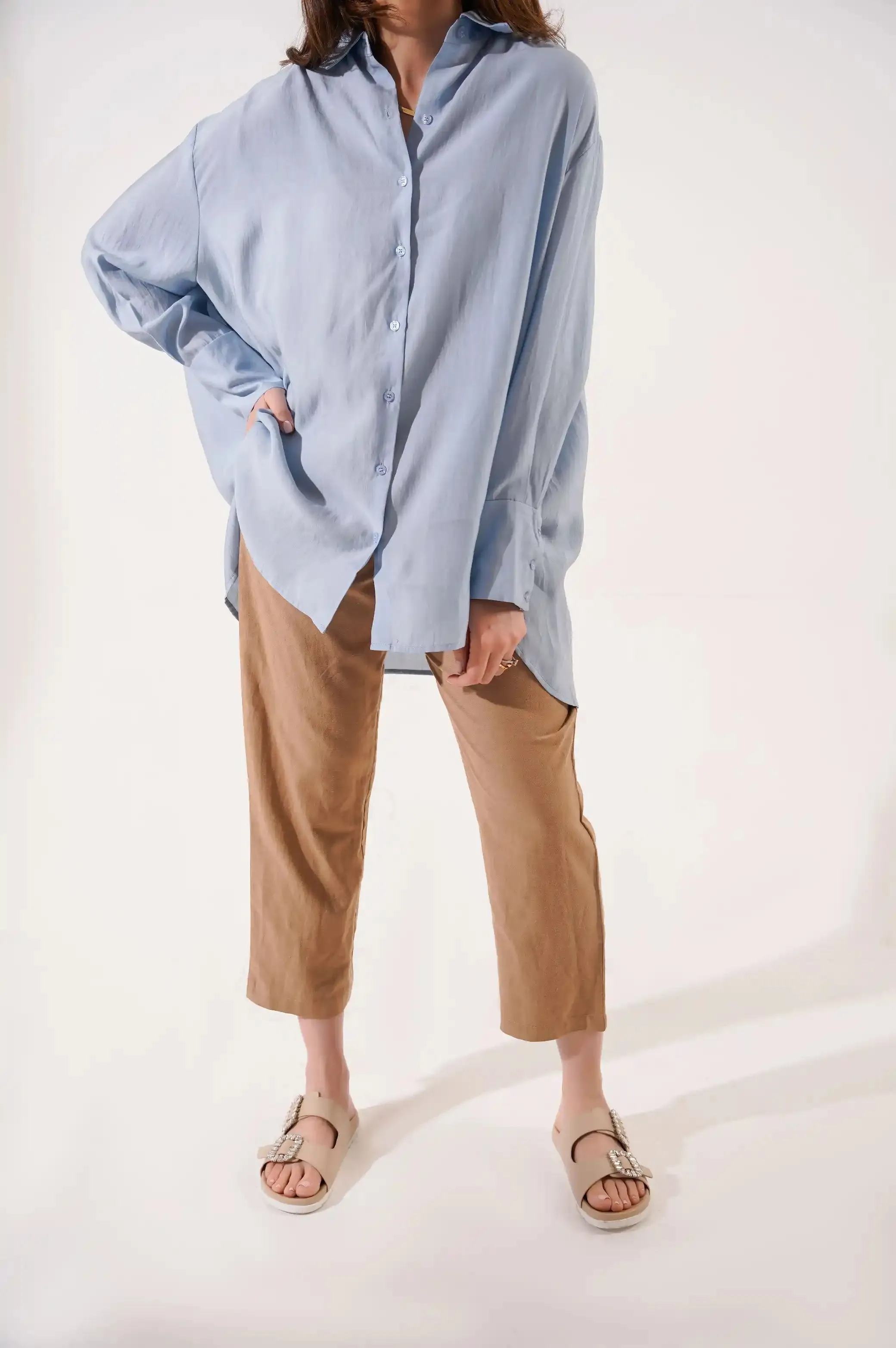 STONE-WASH BUTTON DOWN