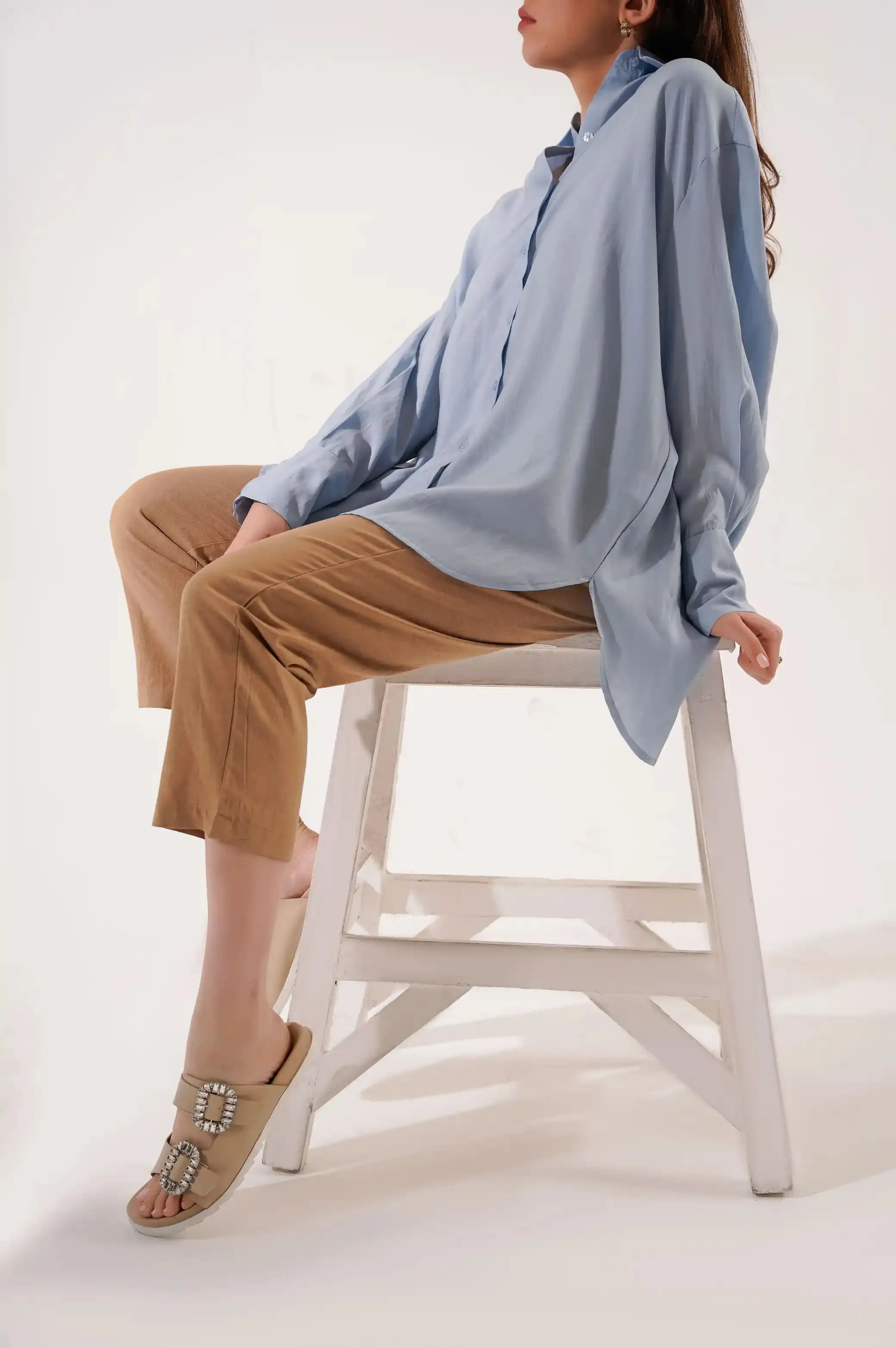 STONE-WASH BUTTON DOWN