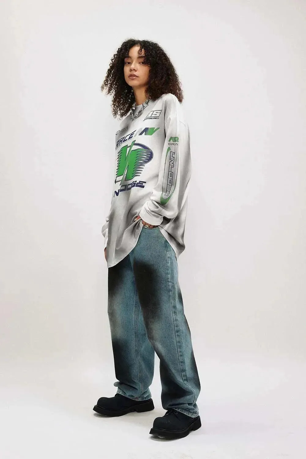 UNLOOSE Dirt Track Racing Graphic Long Sleeve