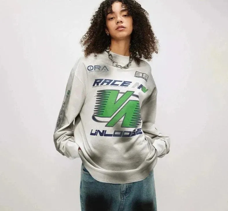UNLOOSE Dirt Track Racing Graphic Long Sleeve