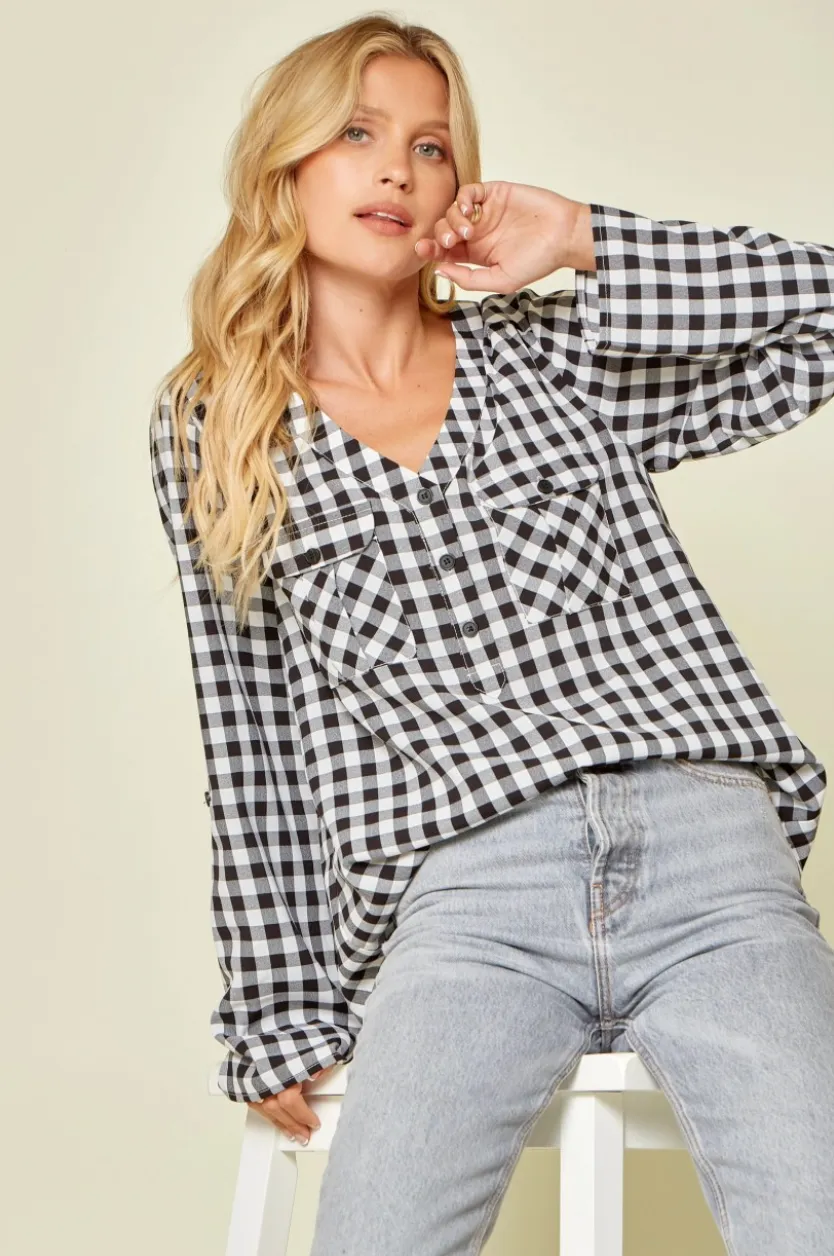 Who We Are Gingham Top