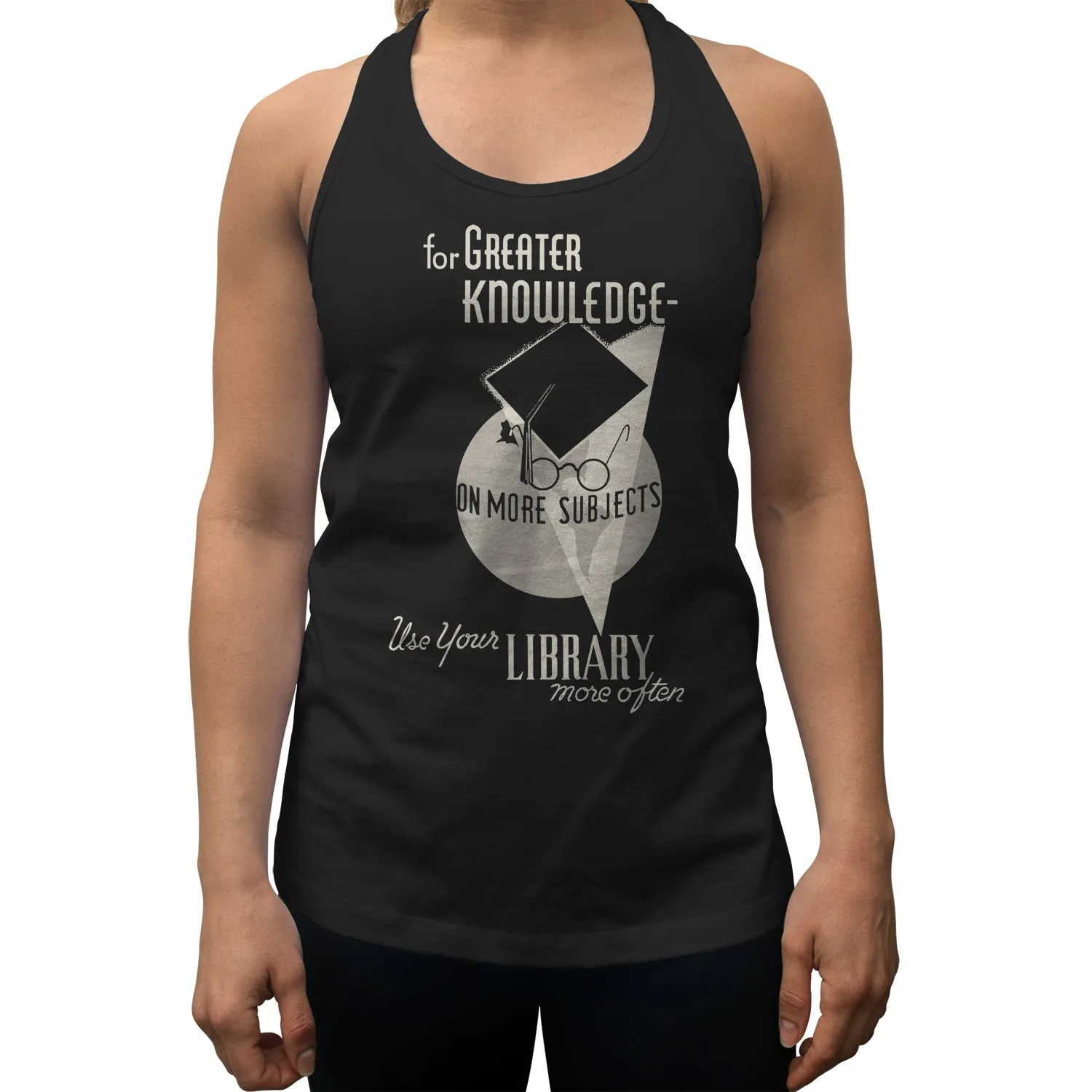 Women's Visit Your Library Vintage Racerback Tank Top