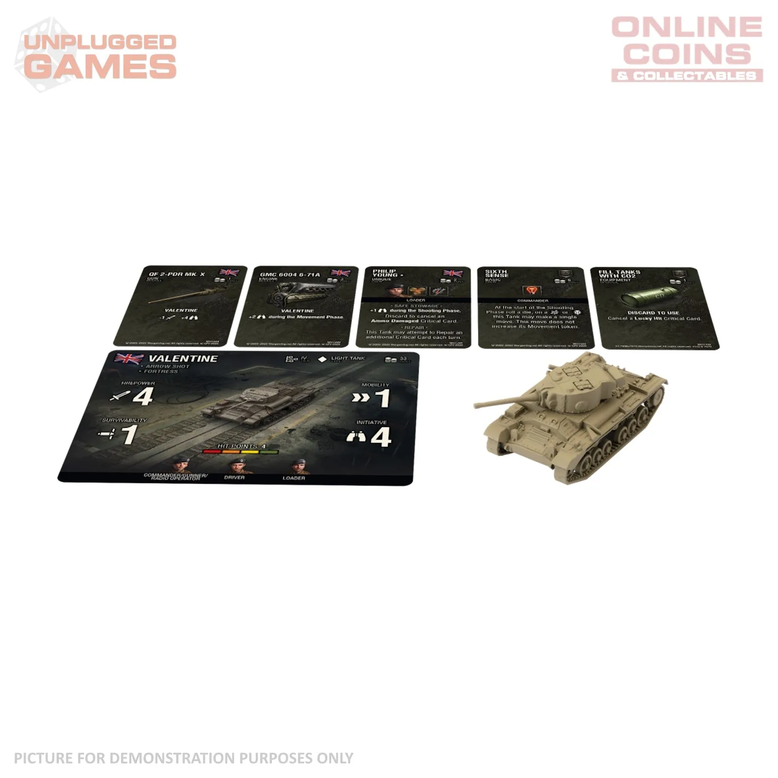 World of Tanks Miniatures Game Wave 1 Tank British (Valentine)
