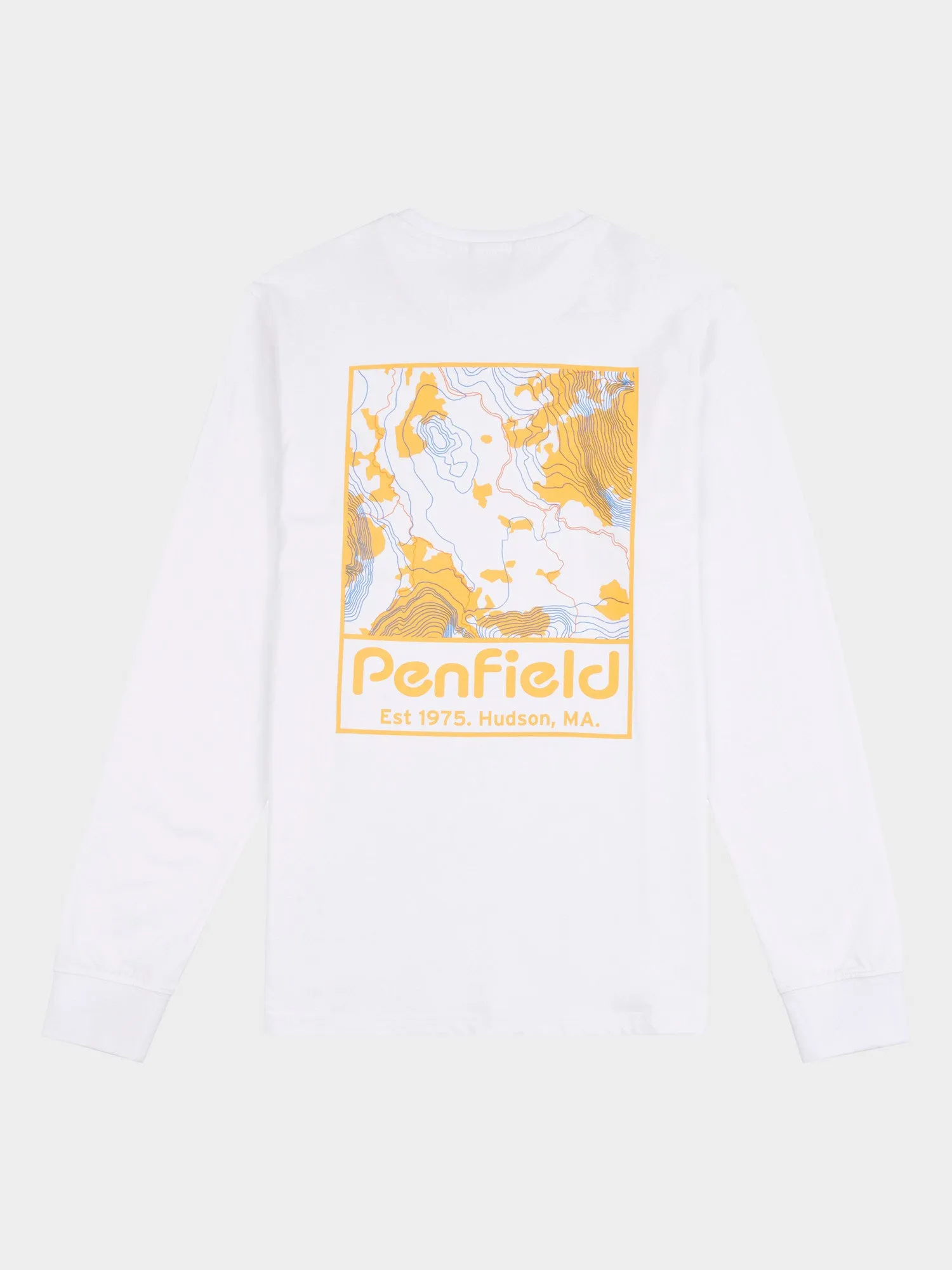 Yosemite Trail Satellite Long Sleeve T-Shirt in Bright White